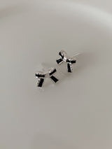 [925silver] アンドリボンピアス / [925silver] And ribbon earrings