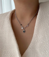 bru キッチブラックハートシックヒップネックレス/bru Kitchi Black Heart Chic Hip Necklace