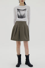 マロンフレアスカート / Marron Flare Skirt (2color)