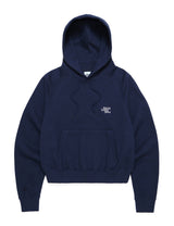 Wセラーロゴクロップドフーディー/W SELLER LOGO CROPPED HOODIE NAVY(CV2CFFM402A)