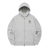 ウィティーバニーフーディージップアップ／WITTY BUNNY HOODIE ZIP UP [MELANGE GRAY]