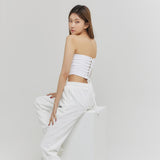 CORSET TUBE TOP WHITE (6682522222710)