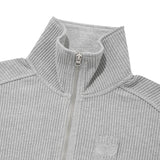 チェリーハイネックハーフジップアップ／CHERRY HIGH NECK HALF ZIP UP [MELANGE GRAY]