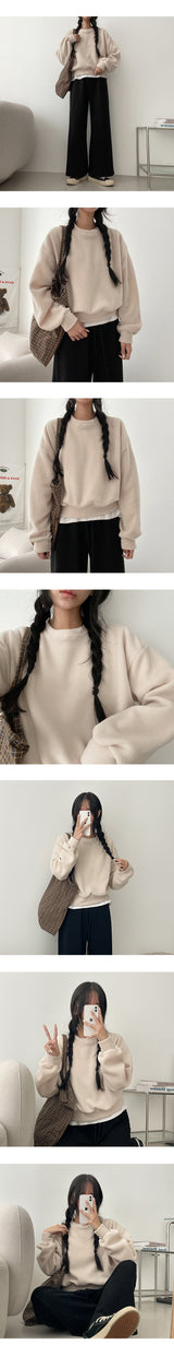 Niro Fleece Cropped Sweatshirt