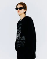 スウィングタイポスウェットシャツ/SWING TYPO SWEATSHIRT-CHARCOAL