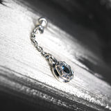 サンライトD-101ブルートパーズシルバーイヤリング / SunlightD-101 Blue Topaz silver earring (4593389043830)