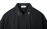 COLLAR IRON TIP PIQUE T-SHIRT BLACK (6566844498038)