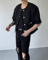スナップツイードジャケット / TAP Snap Tweed Jacket (2 colors)