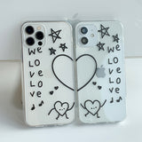 Left - we love love Phone Case