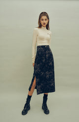 ギャザーラインポイントロゴTシャツ / HIDE Shirring Top (4606078517366)