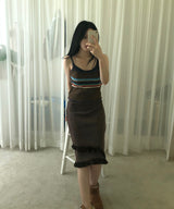 tassel midi skirt