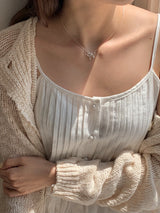 レターリボンネックレス / [925silver] Letter Ribbon Necklace