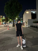 ラーガーアイススリットノースリーブシャツ / Lager Ice Slit Sleeveless Shirt (2 colors)