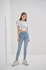 VVアンスポークン クロップTシャツ/VV Unspoken Crop tee