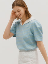 Sailor curved tee - Mint (6682466582646)
