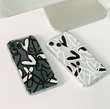 ハートグラフィティブラックフォーンケース / Heart Graffiti black Phone Case