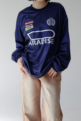 グローシースポーティジャージスウェットシャツ/Glossy Sporty Jersey Sweatshirt (2color)