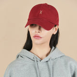 Varzar Logo Over Fit Chino Ball Cap wine