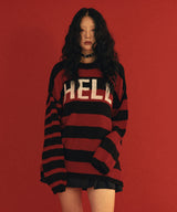 08ヘルストライプニットトップ / 0 8 hell stripe kint top (4579935387766)