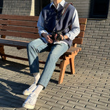 ミニマルVネックニットウェアベスト / LMN Minimal V-neck Knitwear vest (6 colors)