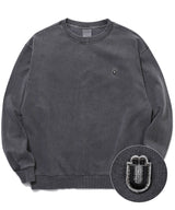ロゴ ワッペン ピグメント スウェットシャツ ブラック / LOGO WAPPEN PIGMENT SWEATSHIRTS [BLACK] (4413985849462)