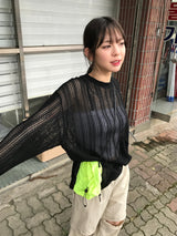 Summer punching knit 