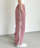 CIRCLE STACK LOGO CARGO TRACK PANTS