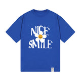 ナイススマイルロゴフラワーショートスリーブTシャツ / NICE SMILE Logo Flower Short Sleeve Tee