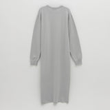 (OP-6147)SHIRRING LOOSE FIT LONG KNIT DRESS