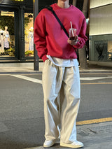 ロイドダブルサイドマルチファンクションオーバーサイズフィットスウェットシャツ / Lloyd's double sided multifunctional oversized fit sweatshirt (12 colors)