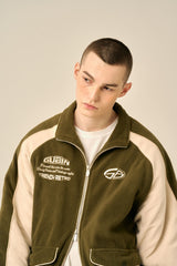 FLEECE PADDED JACKET - KHAKI