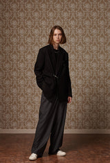 Buckle suit jacket - Black (4622117732470)