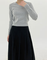 Minimal V-neck Knit (12color)
