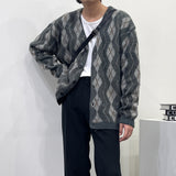 ジグザグモヘアアーガイルカーディガン/EV Zigzag Mo Hair Argyle Cardigan (2 colors)