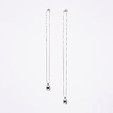 Rectangle UFO Onyx Necklace (Silver)