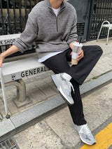 LMN ミックスセミジップアップニットウェア / LMN Mix Semi-Zipup Knitwear (11 colors)