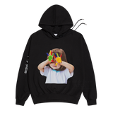 ADLV BABY FACE HOODIE BLACK COLORFUL HANDS
