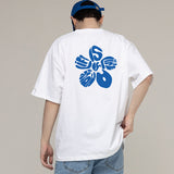 バッグフラワーロゴライフドローイングショートスリーブTシャツ/Bag Flower Logo Life Drawing Short Sleeve Tee