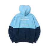 Classic Color Block Fleece Hoodie - Lightblue (6624446054518)