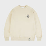 [UNISEX] Flower board embroidery smile sweatshirt