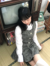 クラシックツイードミニフリルワンピース