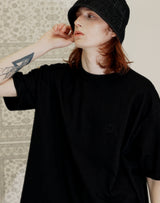YELLOW TAP OVERSIZED T-SHIRT BLACK (6691422273654)