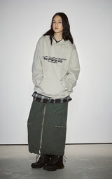  GRAFFITI CRACK HOODIE_BEIGE GRAY