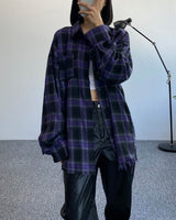 カットオーバーチェックシャツ / Cutting over-checkered shirt (6628253991030)