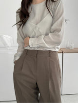 Point bustier blouse (2 colors)