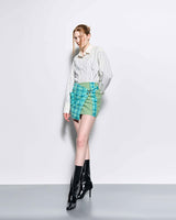 DOZI - Pinched Stripe Oversized Shirts _ Ivory