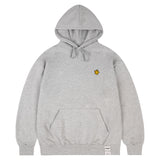 [UNISEX]Yellow odd flower embroidery hoodie