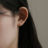 シルバードットピアス / silver dot earring (925 silver+18k gold plating)