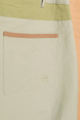 アシンメトリーウェーブパンツ / ASYMMETRIC WAVE PANTS-EARTHY GREEN