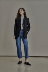 ウールツイルセットアップジャケット/WOOL TWILL SETUP JACKET_NAVY